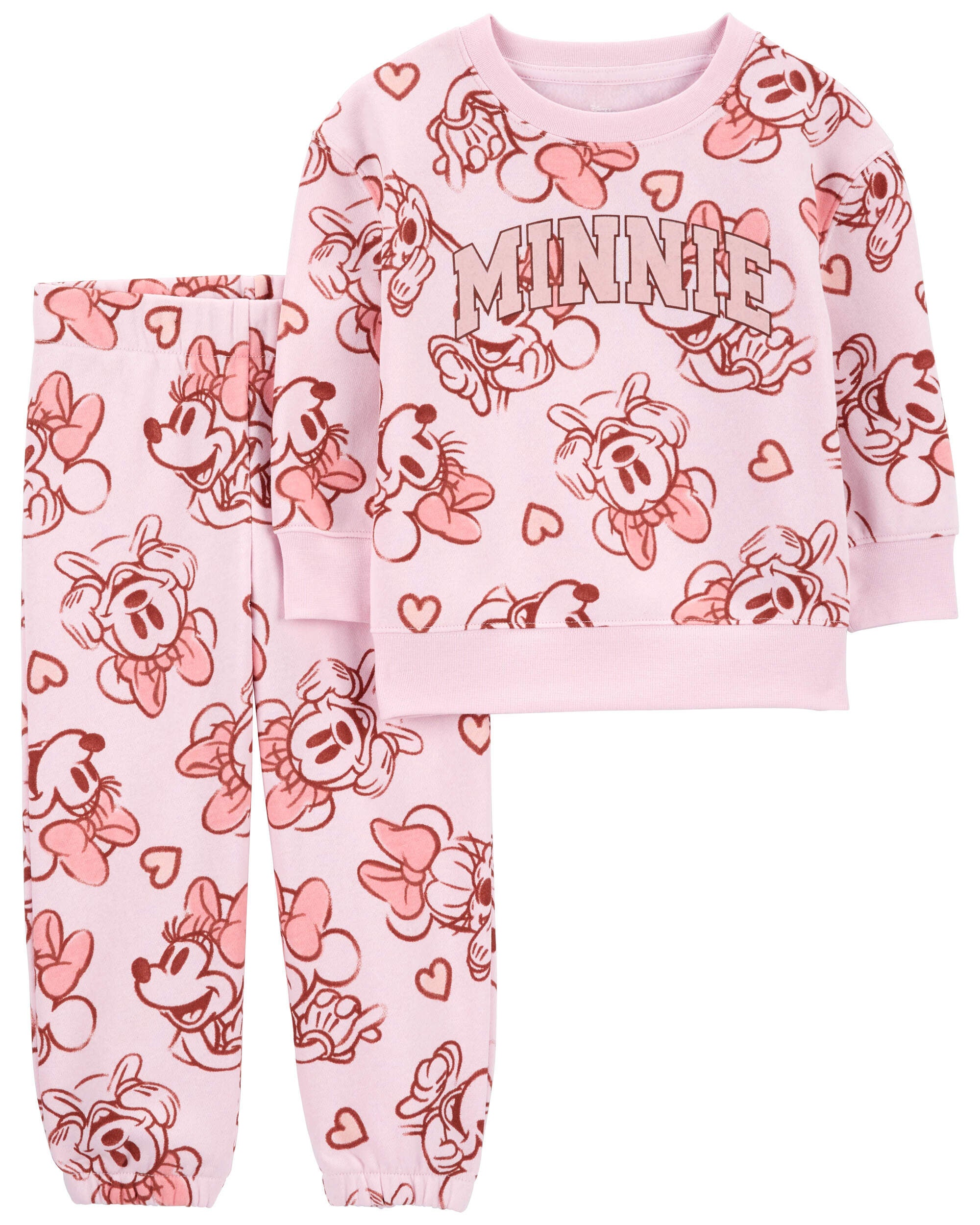 Toddler 2 Piece Minnie Mouse Sweatshirt Pant Set