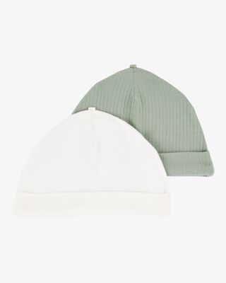 Product image 1 of Baby 2-Pack PurelySoft Caps - Green/White