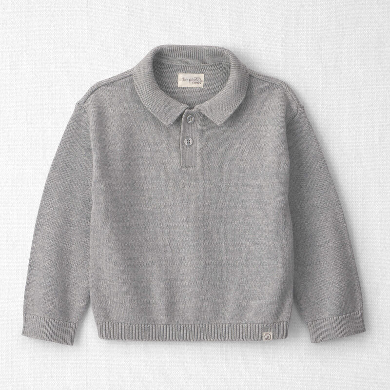 Toddler Boy Organic Cotton Sweater Knit Polo
