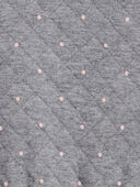 Grey - Baby Polka Dot Double-Knit Jumpsuit, Selected