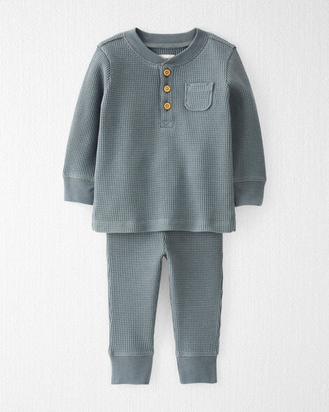 Waffle Knit Set - Slate Waffle Knit Set - Slate