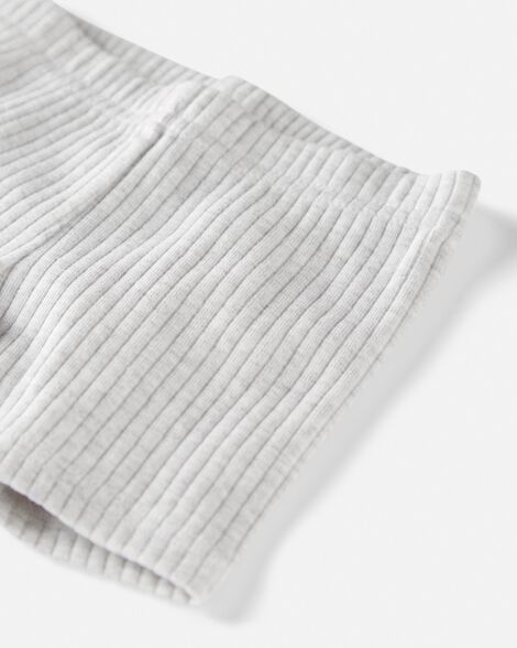 Product image 2 of Baby Organic Cotton Ribbed Pedal Shorts