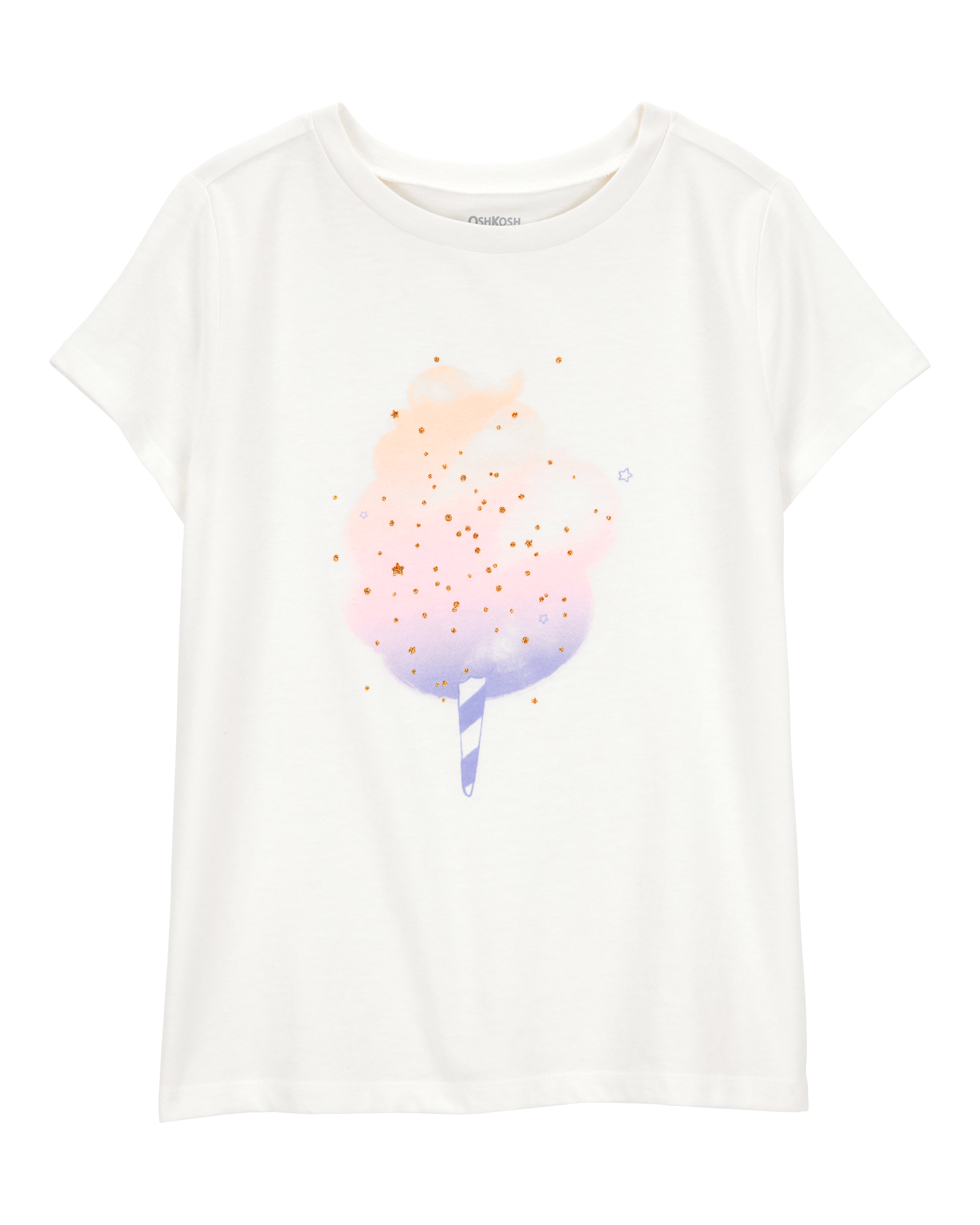 Kid Cotton Candy Short-Sleeve Graphic Tee - Ivory