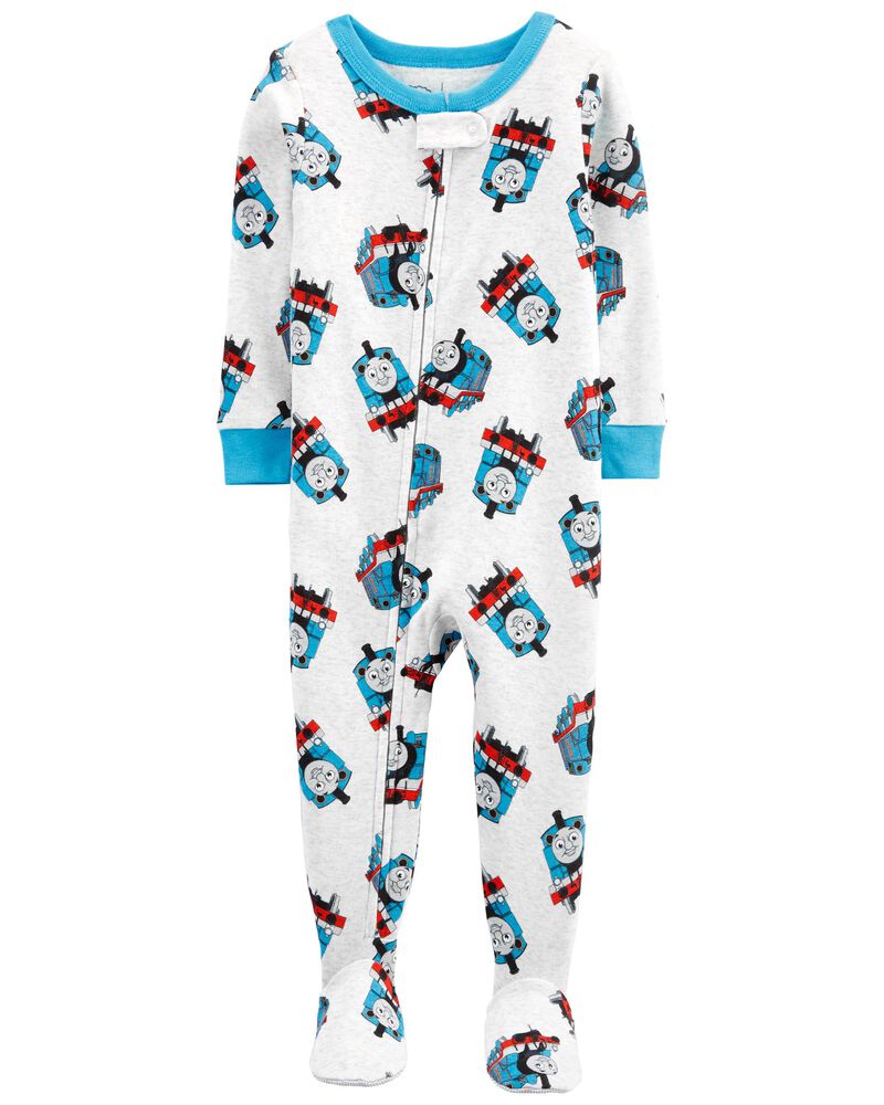 Toddler Multi 1 Piece Thomas The Train 100 Snug Fit Cotton Footie Pjs Carters Com