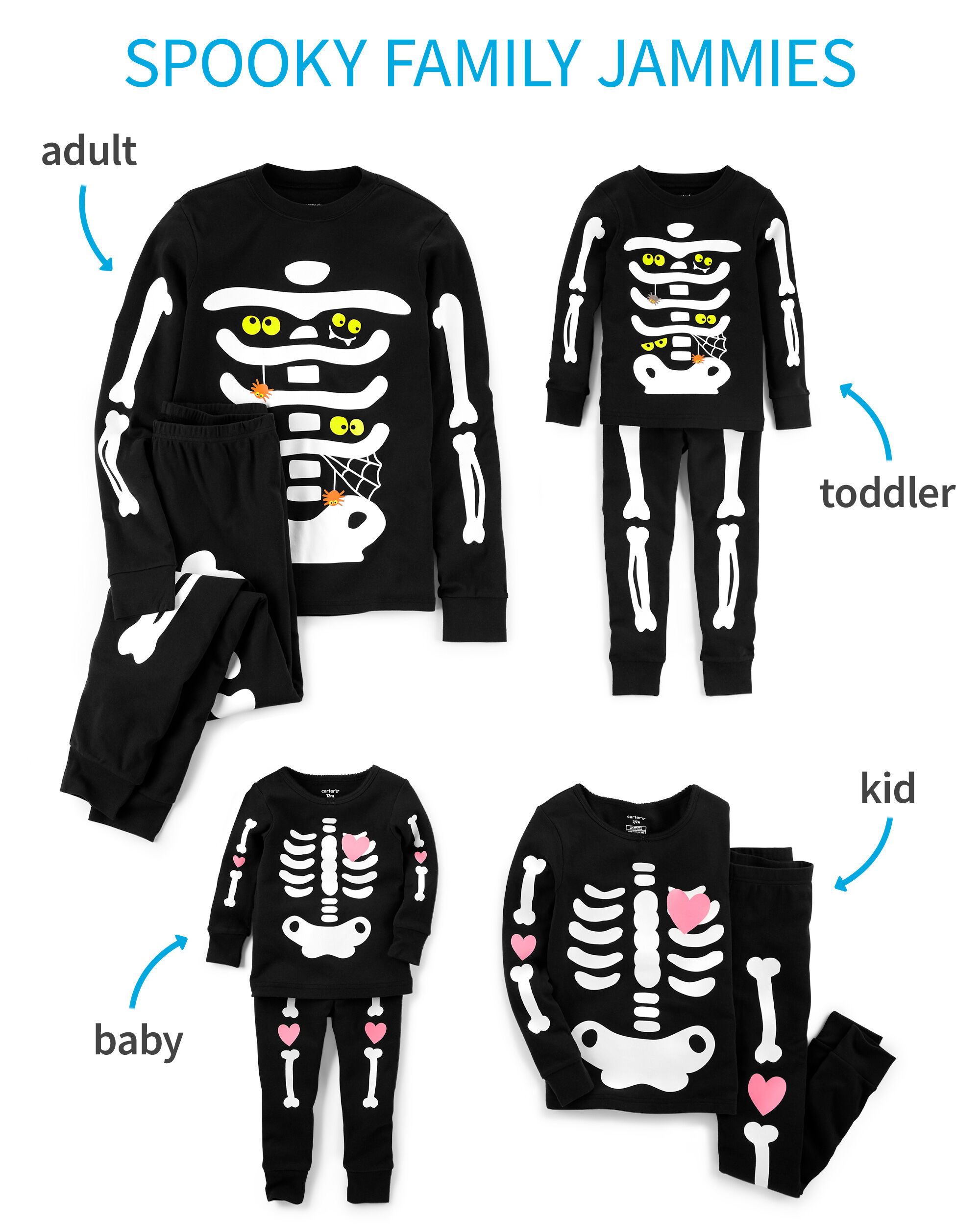 Skeleton Family Matching PJs | carters.com