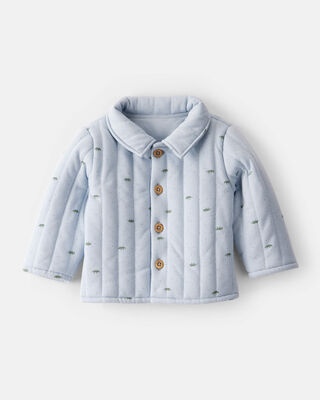 Baby Boy Sherpa Lined Long-Sleeve Sweater - Blue