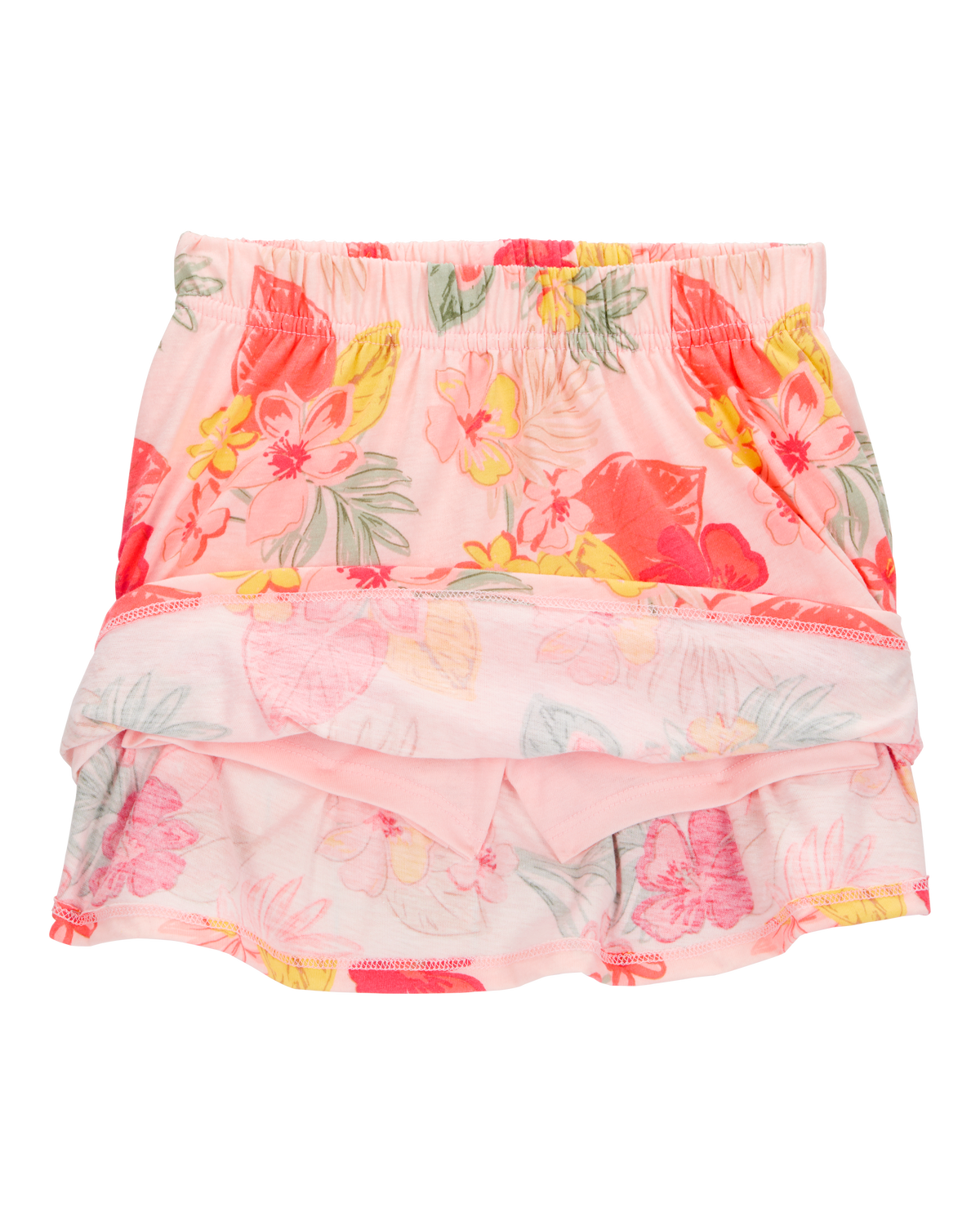 Toddler 2-Piece Ribbed Tank & Floral Pull-On Skort Set