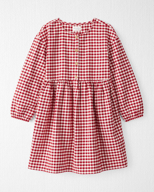 Product image 1 of Girls Organic Cotton Flannel Dress