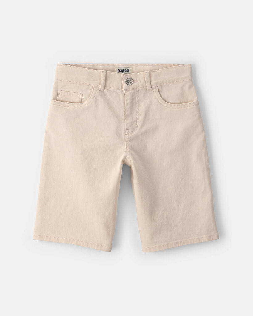 OshKosh B'gosh Girls Twill Baggy Shorts 10 Cream