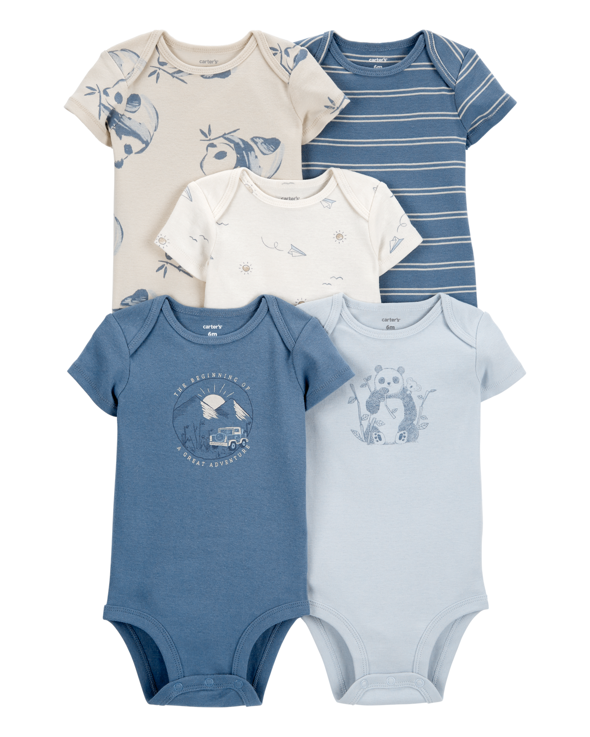 Carter Baby Clothing Baby 5-Pack Short-Sleeve Bodysuits