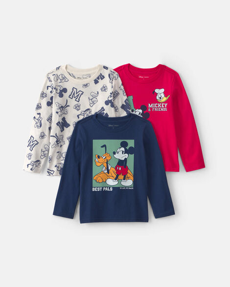 toddler boy 3-pack disney© long-sleeve multipack tops
