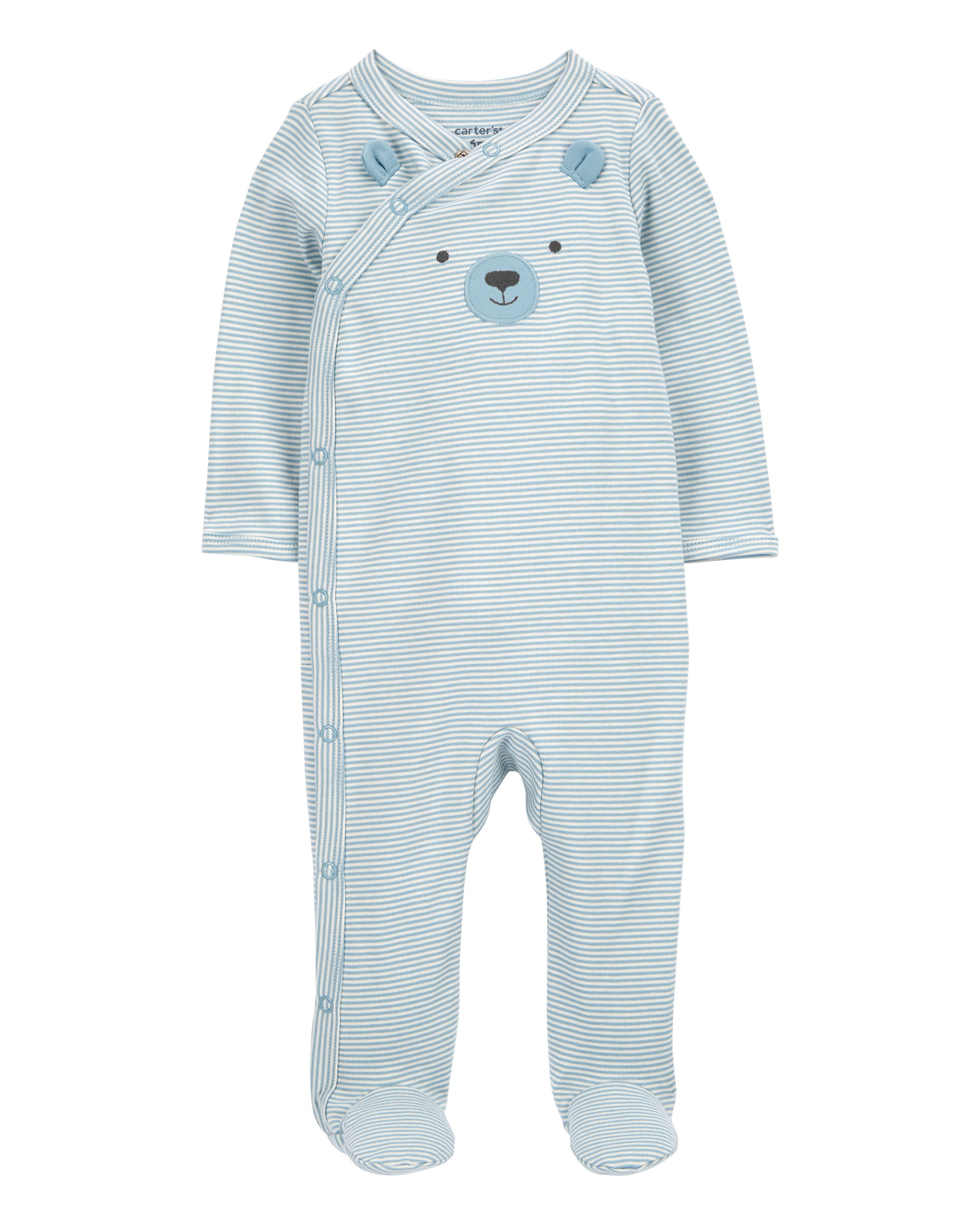 Baby Bear Snap-Up Cotton Sleep & Play Pajamas