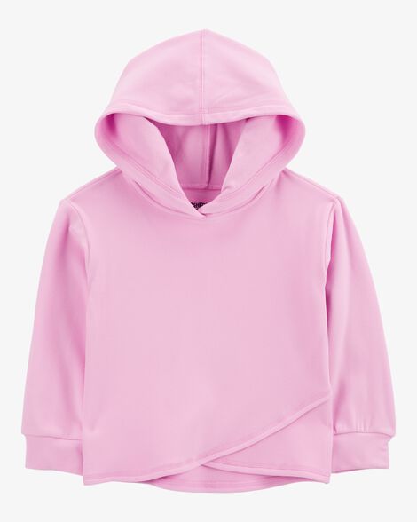  Product image 1 of Toddler Criss Cross Fleece Hoodie - Pink