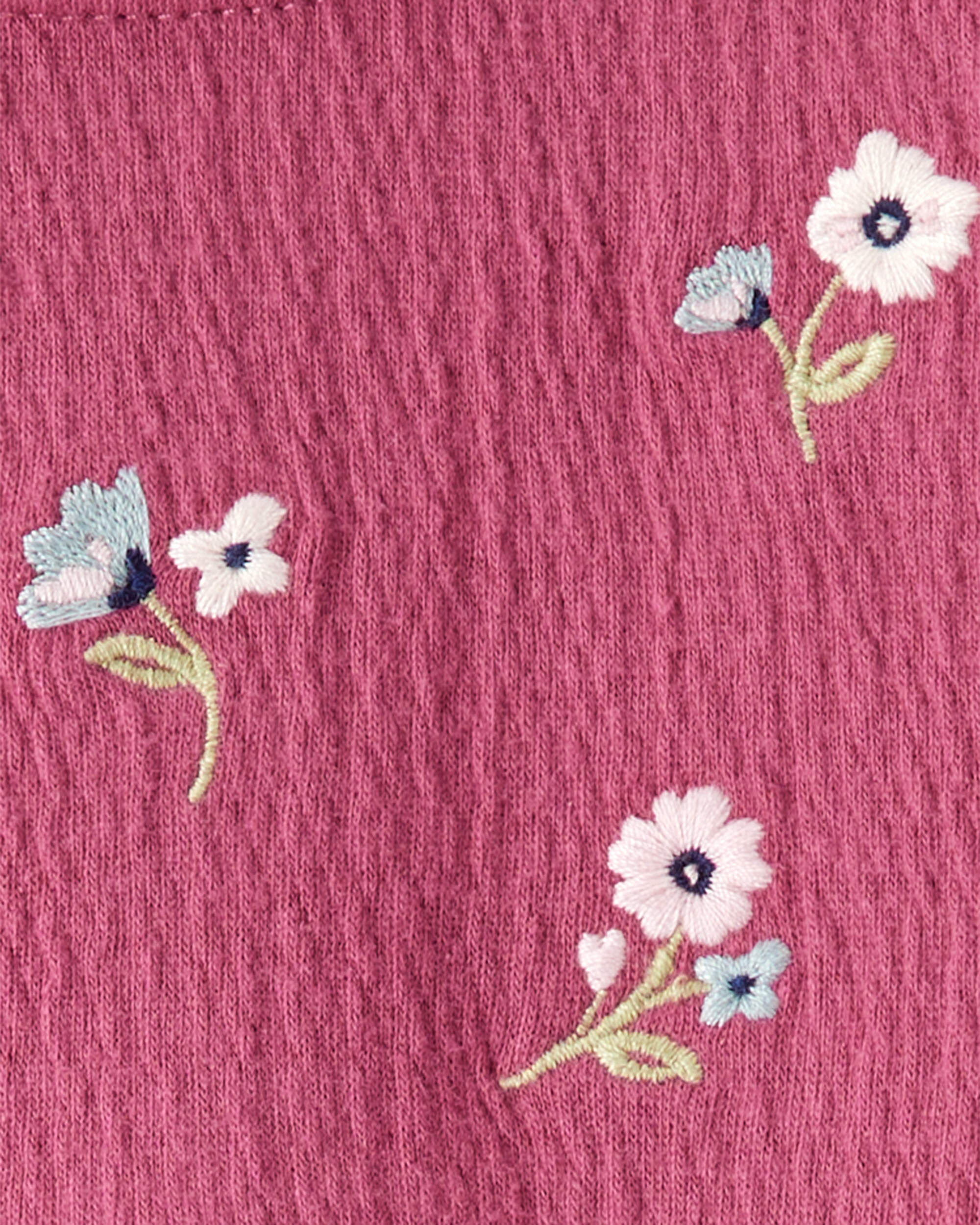 Baby Embroidered Floral Bodysuit Dress - Pink - Carter's