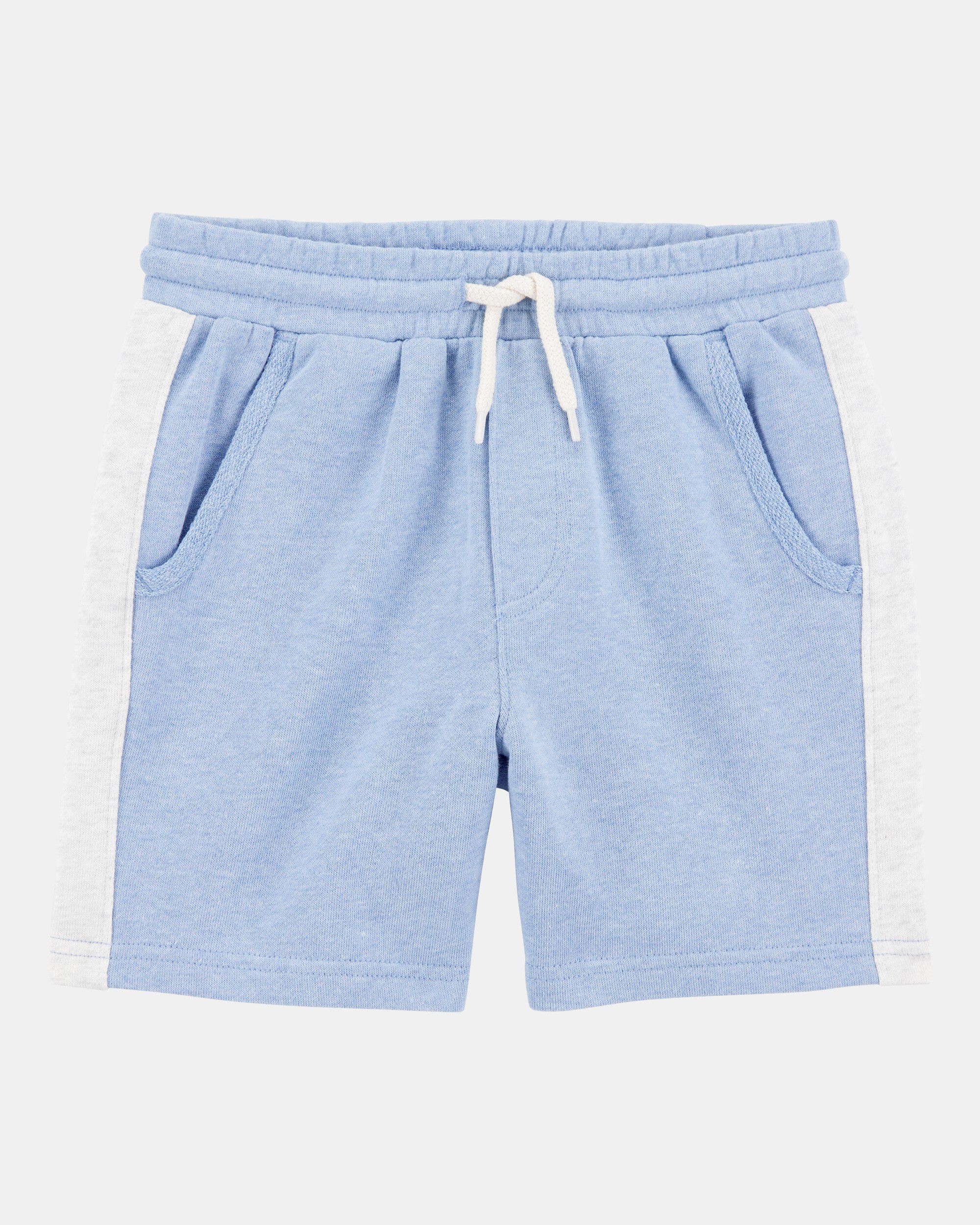 Kid Pull-On French Terry Shorts - Blue