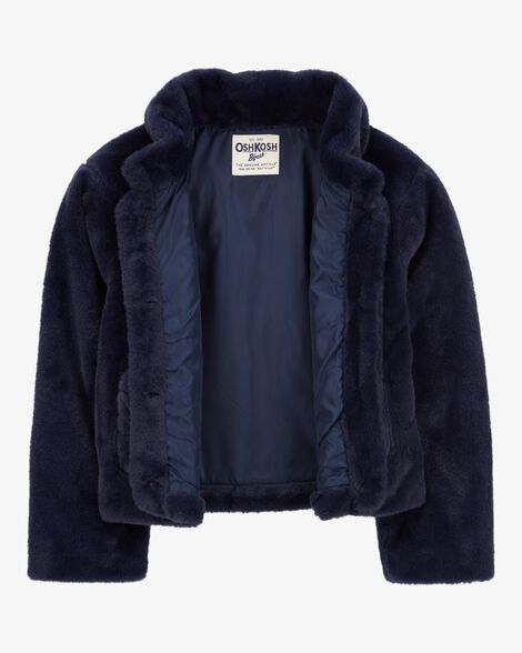  Product image 2 of Kid Faux Fur Button-Front Jacket