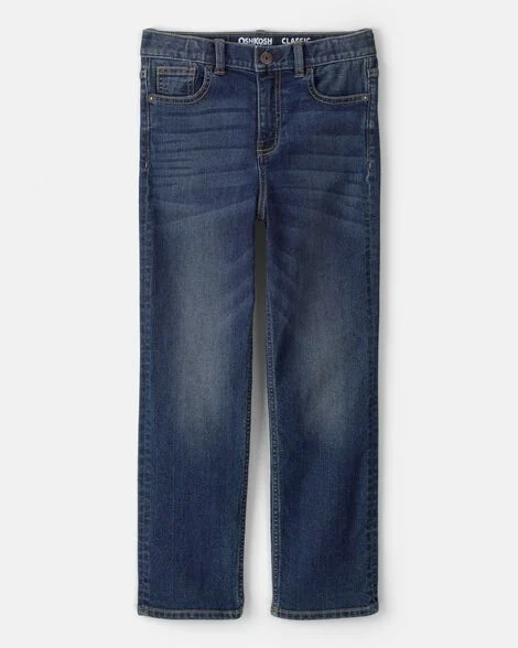 Image of Kid Dark Wash Relaxed-Fit Classic Jeans