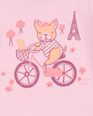 Product image 2 of Toddler Paris Short-Sleeve Graphic Tee - Pink