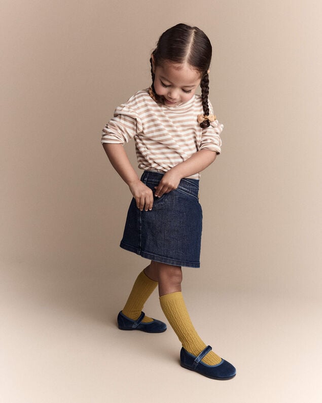 Product image 1 of Toddler Girl Asymmetrical Denim Skirt - Blue
