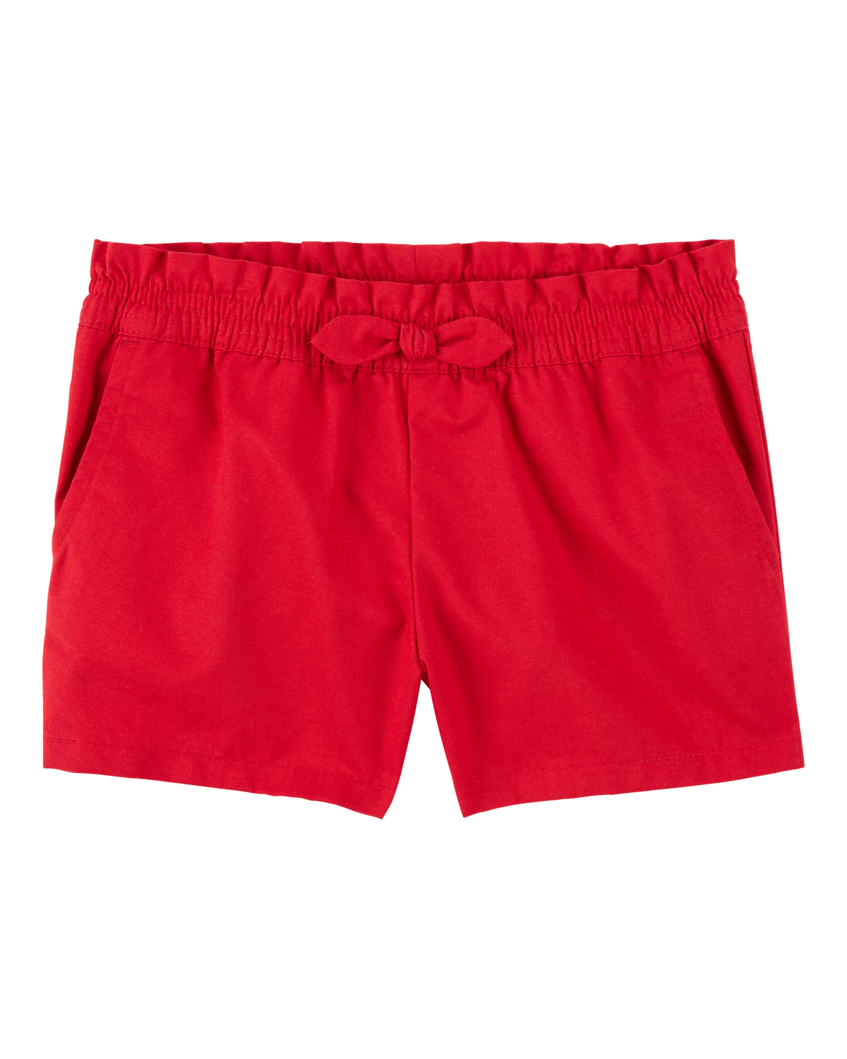 【GLOWNY】WILD BABY TEE& BUTTON SHORTS(STRAWBERRY BOW) R6641 Toddler Strawberry Print Waffle Knit Shorts - Ivory