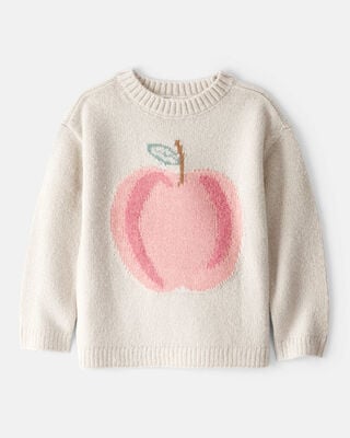 Toddler Girl Happy French Terry Long-Sleeve Pullover Sweatshirt - Purple