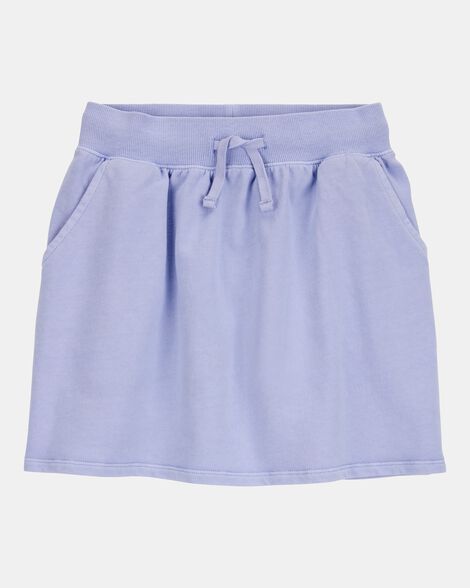 Kid Active Drawstring French Terry Skort - Purple