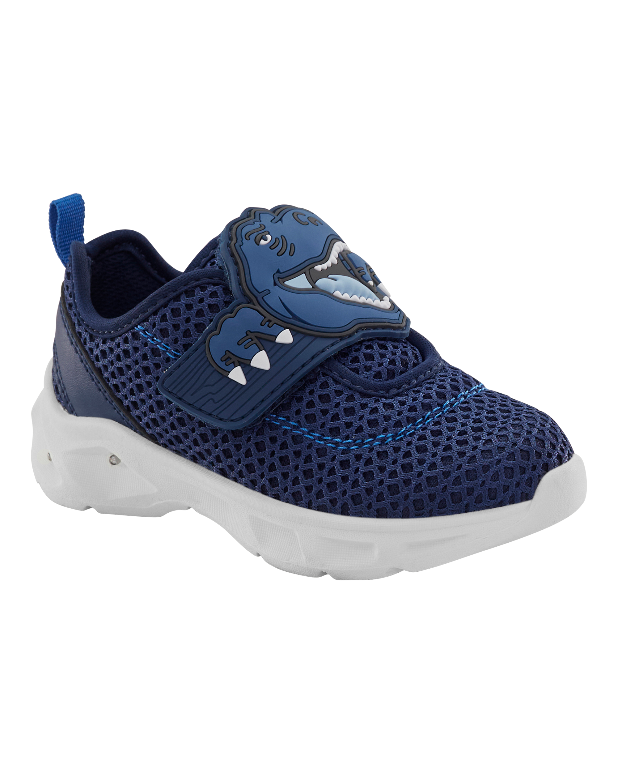 Toddler Dinosaur Light-Up Athletic Sneakers - Navy