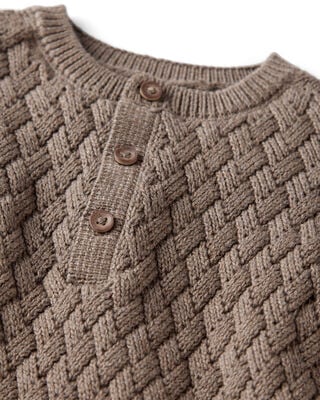 Product image 2 of Baby Organic Cotton Sweater Knit Jumpsuit