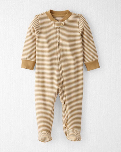  Product image 1 of Baby Organic Cotton Rib Sleep & Play Pajamas in Stripes