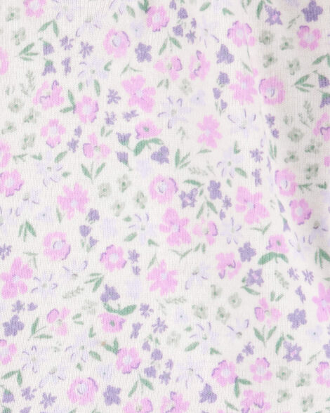  Product image 2 of Baby 4-Piece Floral Outfit Set - Purple - Purple