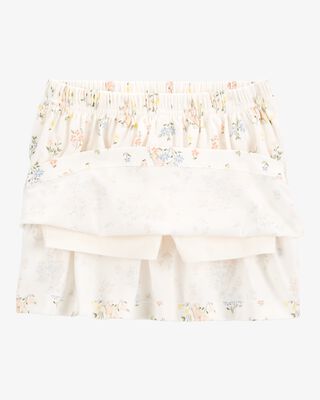 Product image 2 of Toddler 2-Piece Bunny Floral Skort Outfit Set - Blue/Ivory
