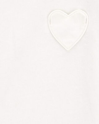 Product image 2 of Toddler Heart Pocket Short-Sleeve Fashion Top - White
