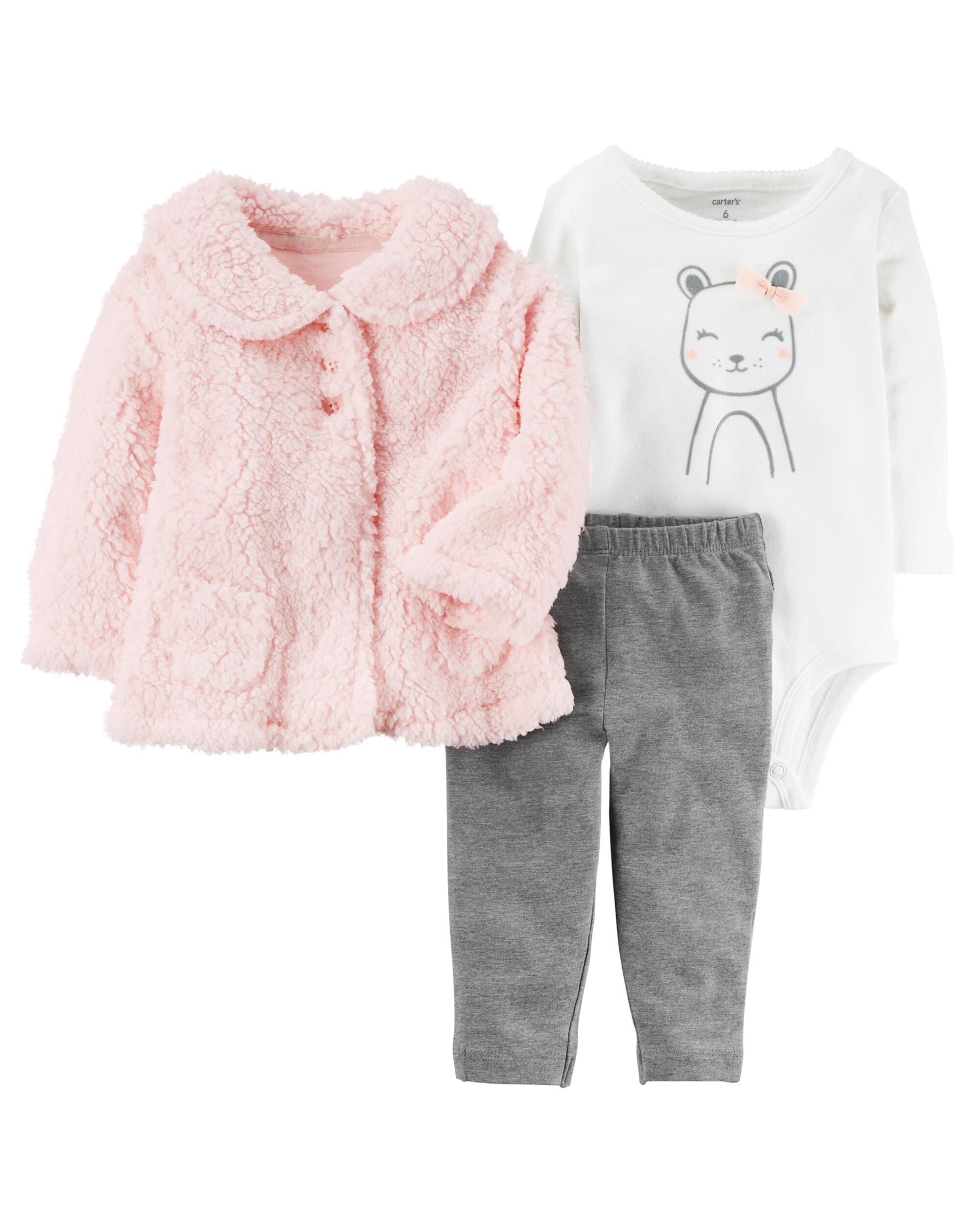 3 piece short set with cardigan