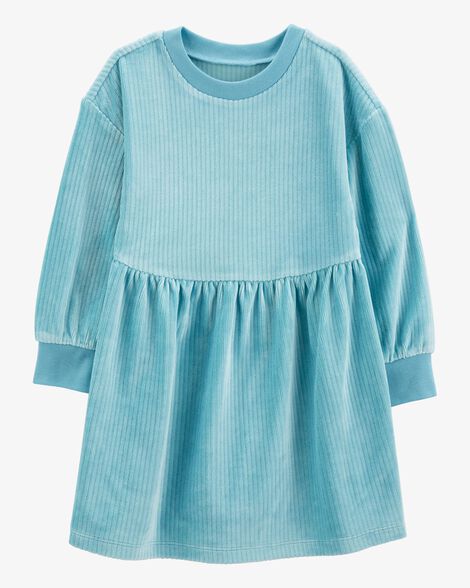  Product image 1 of Toddler Long-Sleeve Velour Dress