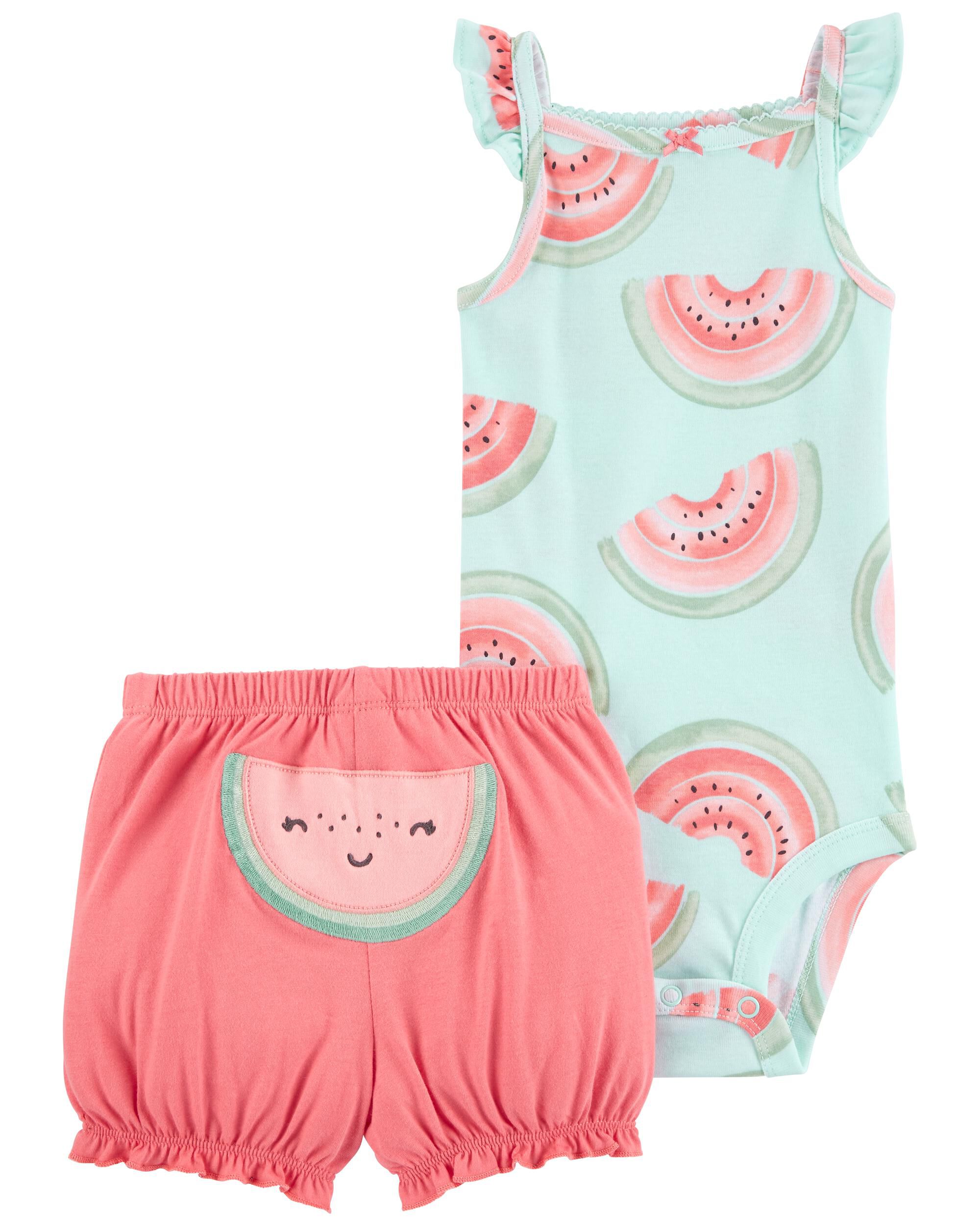 Baby 2 Piece Watermelon Bodysuit Short Set Carter s Carter s