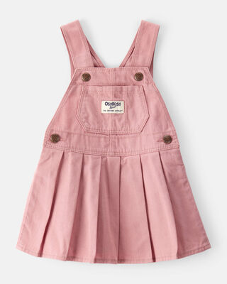 Product image 1 of Baby Pleated 100% Cotton Jumper Dress - Pink