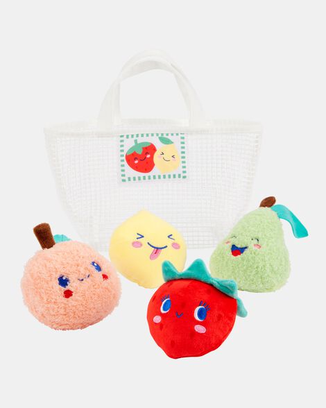 baby farmer's market fruit plush activity set