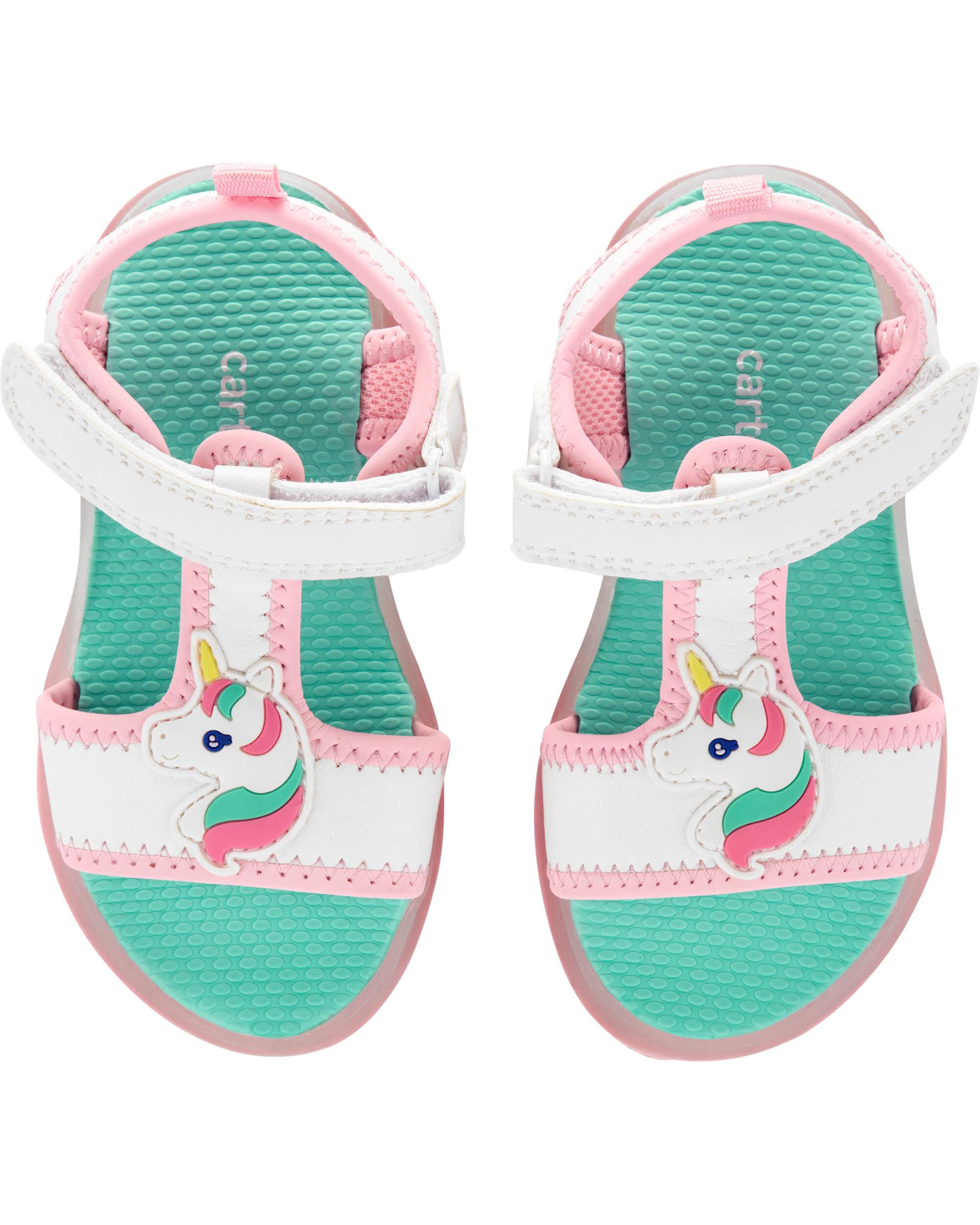 carter's rainbow light up sandals
