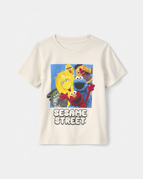 toddler sesame street™ graphic tee - cream
