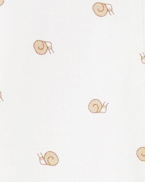  Product image 3 of Baby Snail Print Zip-Up PurelySoft Sleep & Play Pajamas