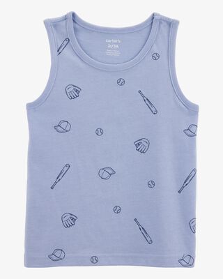 Product image 1 of Baby Baseball Graphic Tank - Blue