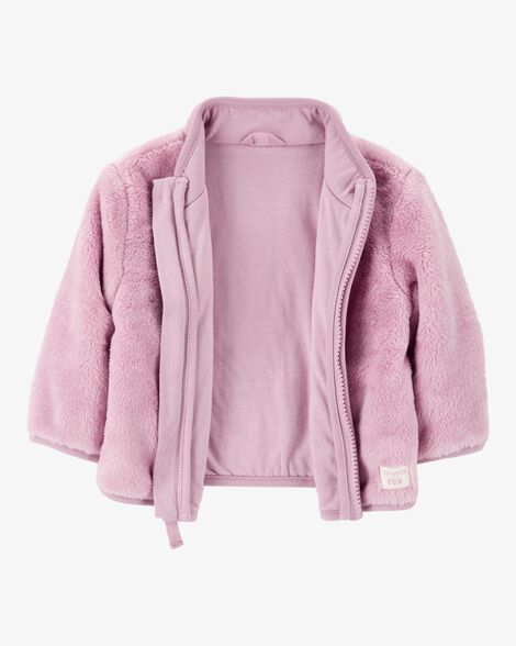  Product image 2 of Baby Zip-Up Sherpa Cardigan