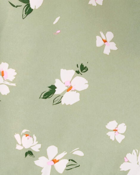  Product image 3 of Kid Floral Print Windbreaker Jacket - Olive