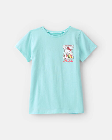 girls hello kitty® graphic tee - turquoise