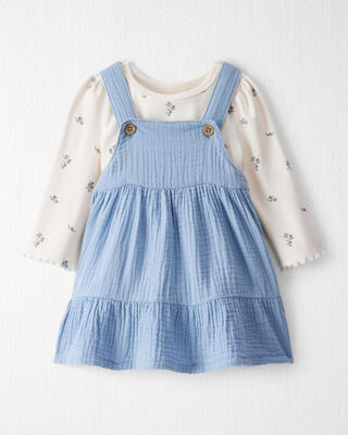 Product image 1 of Baby Girl 2-Piece Organic Cotton Jumper Set