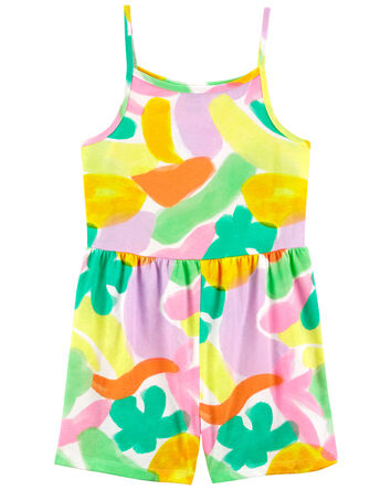 Kid Abstract Print Cotton Romper