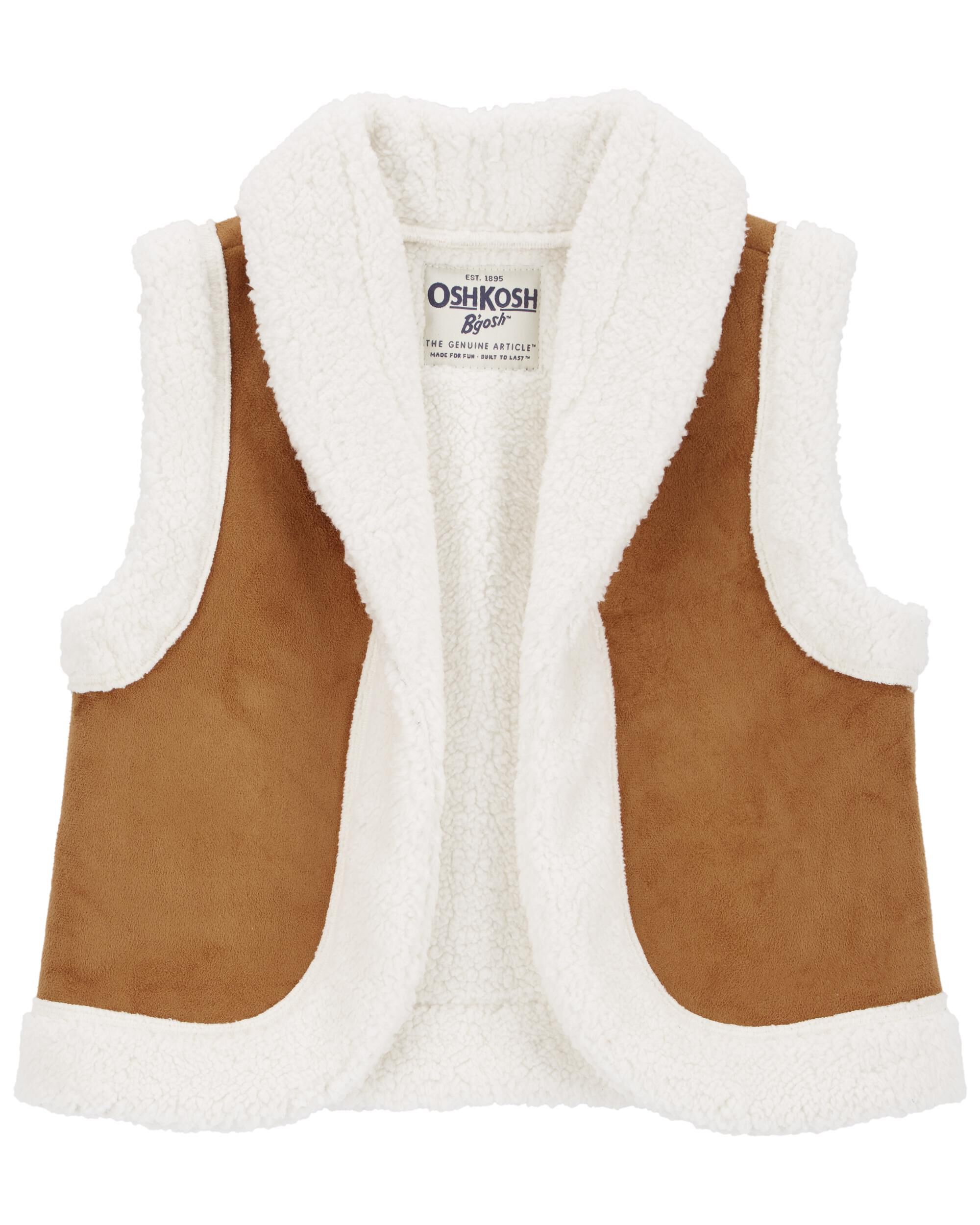 Baby Fleece Vest Brown