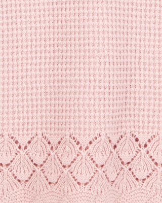 Product image 2 of Kid Pointelle Sweater Knit Tank - Pink
