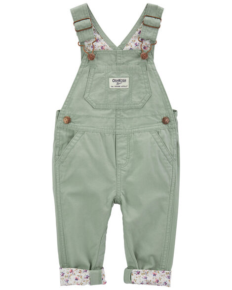  Product image 1 of Baby Floral Lined Lightweight Canvas Overalls