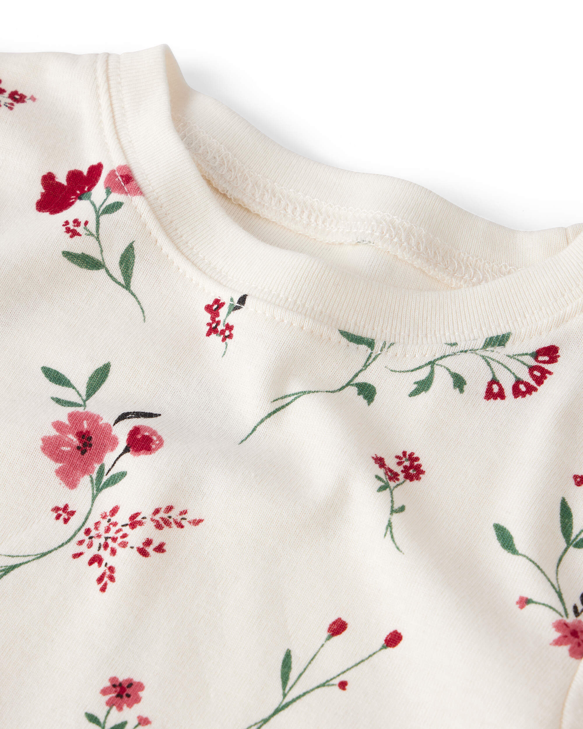Toddler Organic Cotton Pajamas Rosethorn Hollow Print